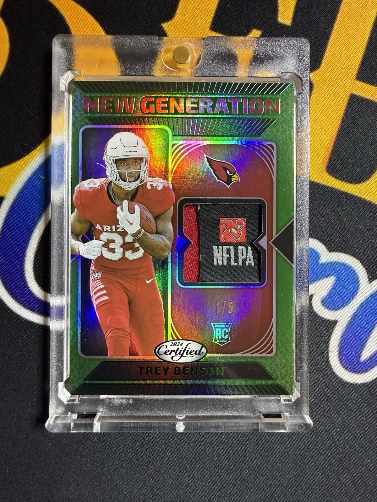 Trey Benson 2024 Certified New Generation Rc Patch Green #1/5 Arizona Cardinals 
