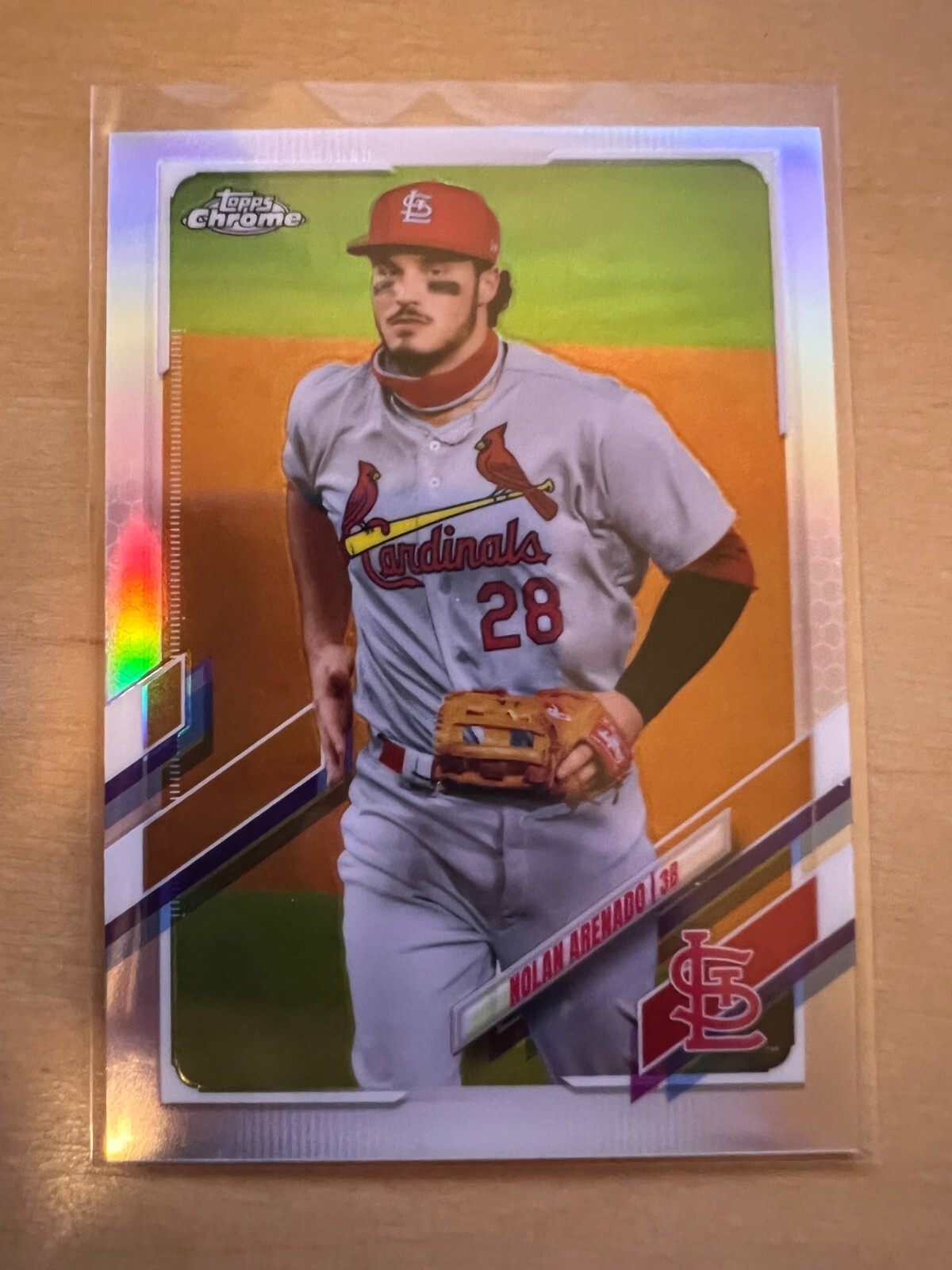 2021 Topps Chrome Nolan Arenado IMAGE VARIATION REFRACTOR SP CARDINALS #84
