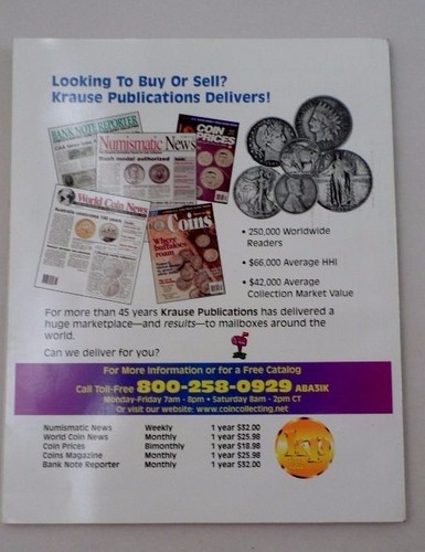 October 2001 Numismatist Magazine Heath Medals David Sklow Coins Tokens Money - Picture 3 of 8