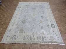 9 x 12 Hand Knotted Gray Sultanabad Oushak Oriental Rug G15232