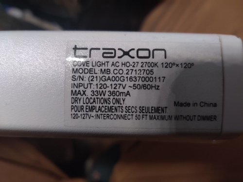 TRAXON COVELIGHT AC HO-27 2700K 120 X 120 - Picture 3 of 7