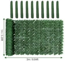 3M Artificial Hedge Fake Ivy Leaf Garden Privacy Fence Screen Roll Wall Panel