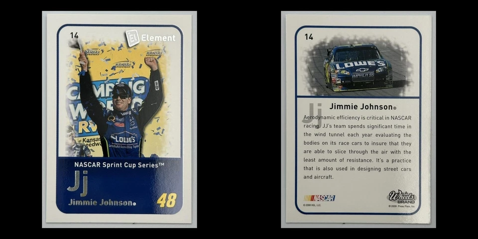Jimmie Johnson #14 2009 Press Pass Hendrick Motorsports NM - Image 3 of 3