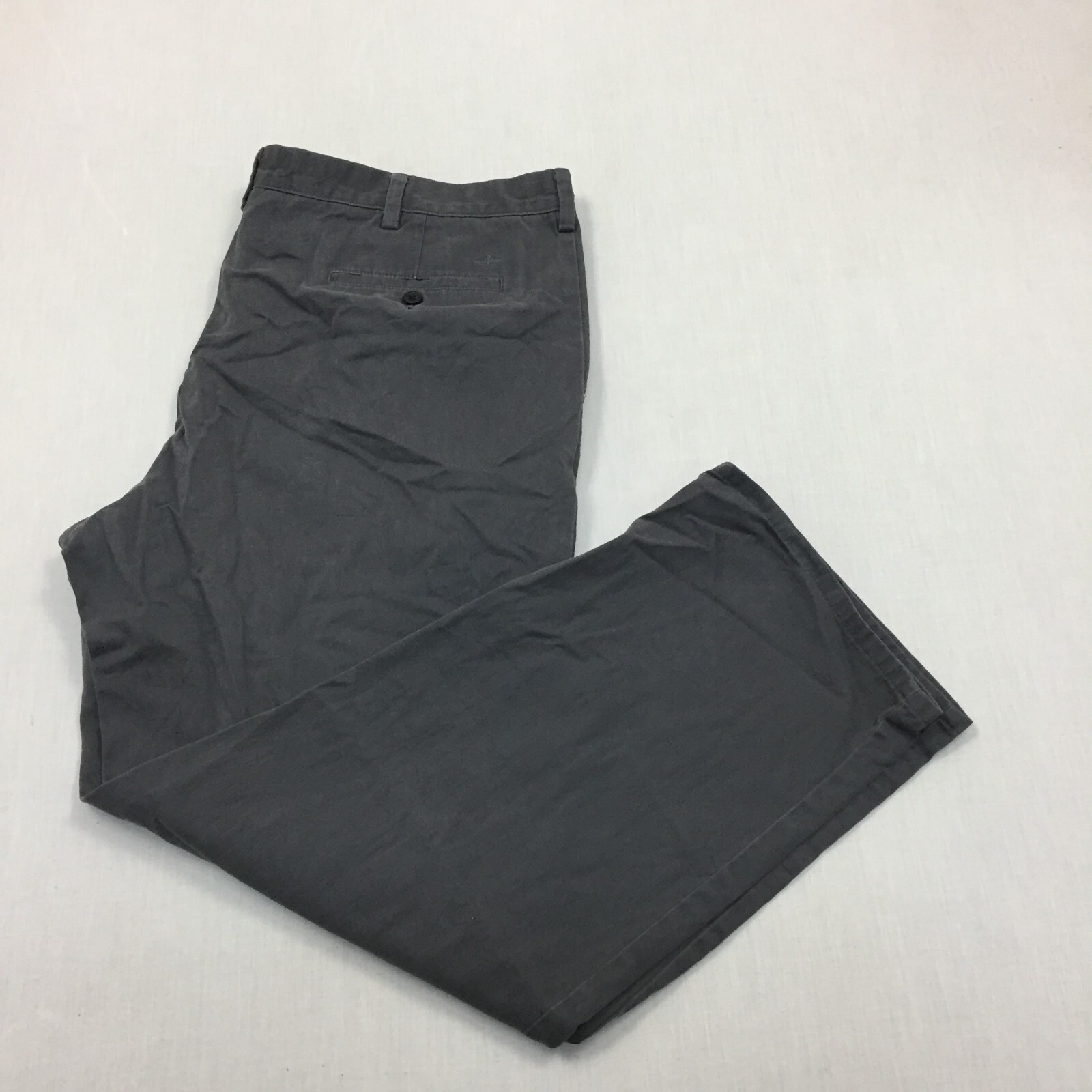 Pantalones chinos Dockers D2 pantalones de algodón calce recto para hombre talla 42W 30L gris