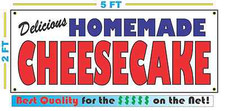 HOMEMADE CHEESECAKE BANNER Sign NEW Larger Size Best Quality for the   BAKERY