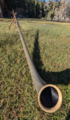 Carbon Fiber Swiss Alphorn in F (Made in USA) 12 feet long, w/Bag and Mouthpiece