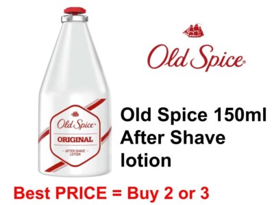 Aftershave LOTION wasser  Old Spice ORIGINAL - 150ml bottle Klassisch scharf