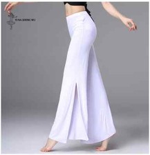 Womem Dance Practice Clothes Belly Dance Fabric Dance Pants Lady Long Pants
