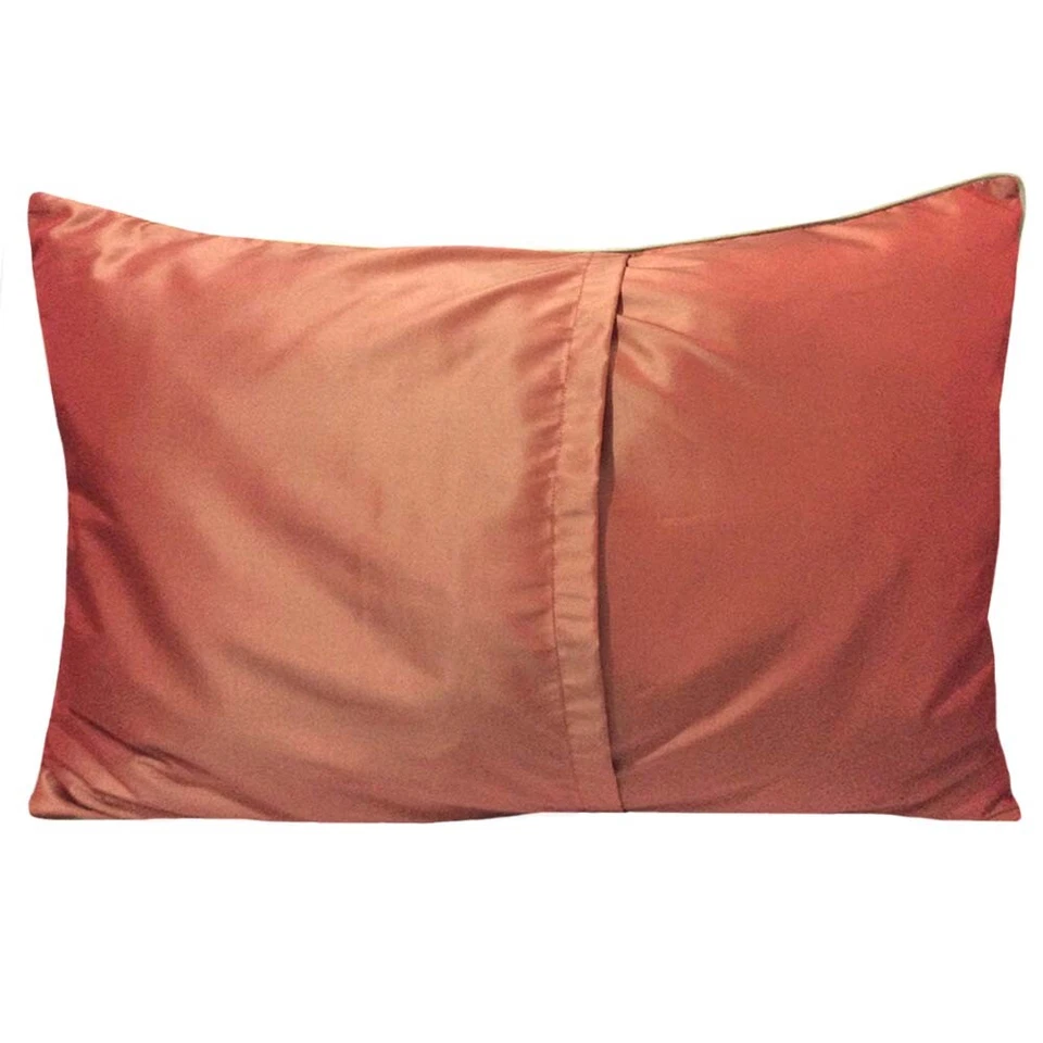 Jacquard Satin Far-East Style Floral Pattern Red-Gold Pillow Case/Cushion Cover - Image 2 of 4
