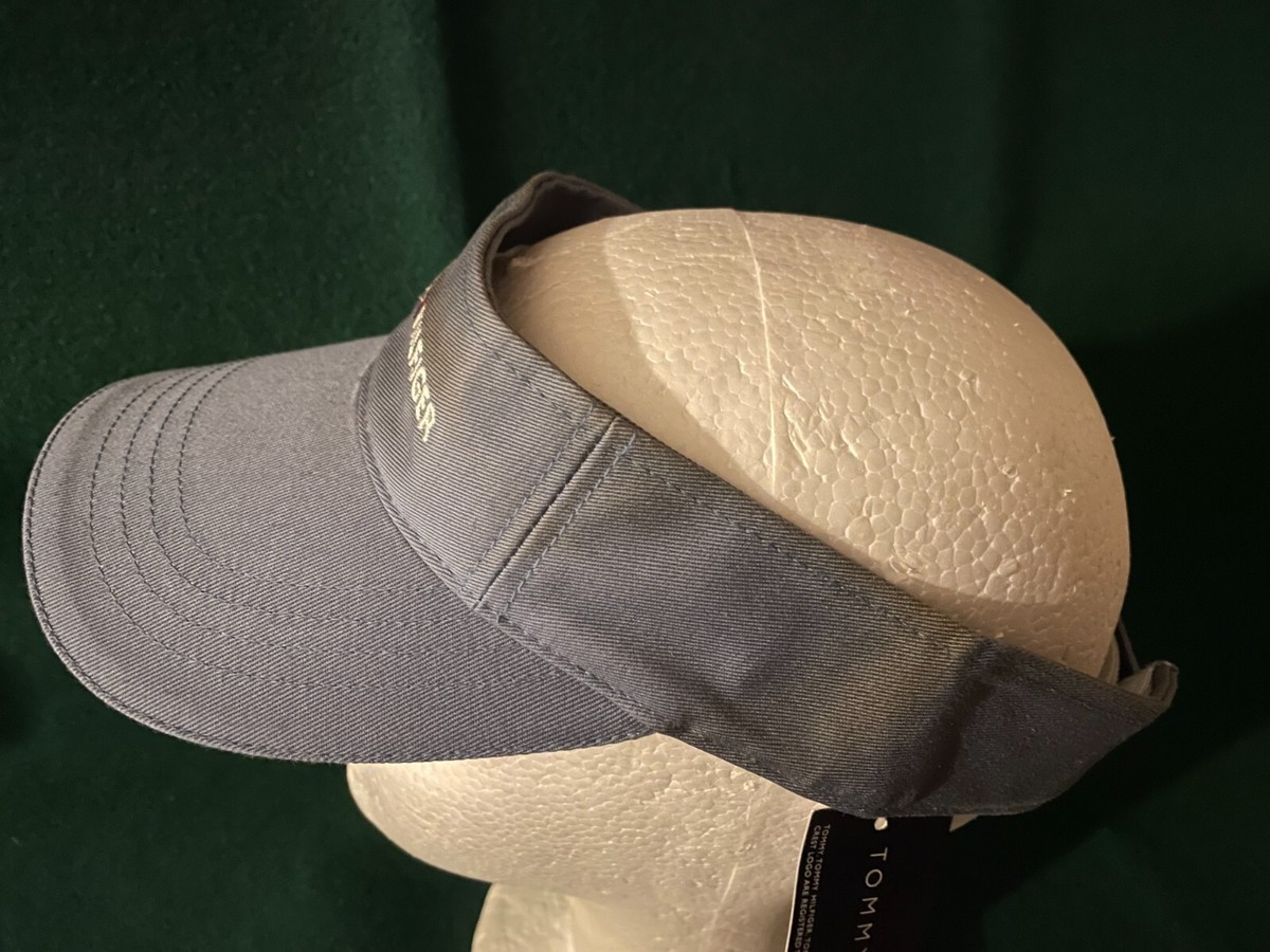 Tommy Hilfiger LOGO Golf Visor/Cap GRAY with Adjustable Strap 