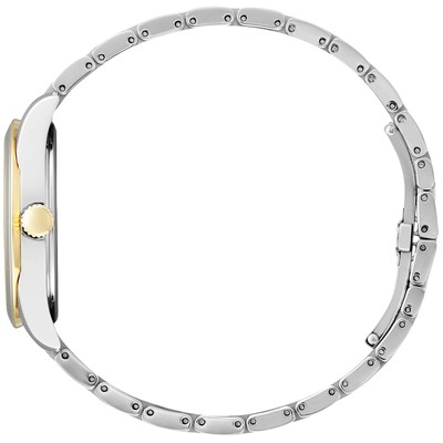 Zales Ladies' Citizen Eco-Drive® Silhouette Two-Tone Bracelet Watch With Mother-of-Pearl Dial (Model: Eg2694-59D) At Foxvalley Mall In Aurora, IL