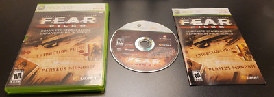 F.E.A.R. FILES Microsoft Xbox 360 COMPLETE TESTED Expansion Survival Horror FEAR
