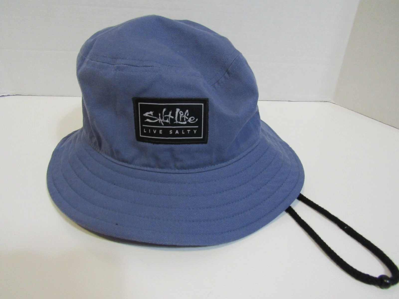 Mens Salt Life 100% Cotton Blue Bucket Hat OSFM Nwt
