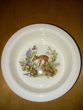 Vintage Royal Vale Children's Porridge Bowl Fine Bone China Excellent Condition