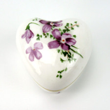 Englische Porzellan Dose Hammersley Bone China England Porcelain Trinket Box