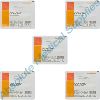 *5-Packs* Smith & Nephew CICA-Care self-Adhesive 5'' x 6'' Gel Sheet 66250707