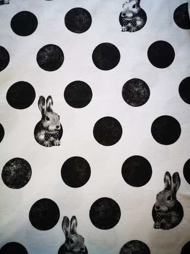 RABBIT HOLE Oii Ladies/Girls 100% Cotton T-shirts with Unique Hand Made Print - Picture 4 of 5