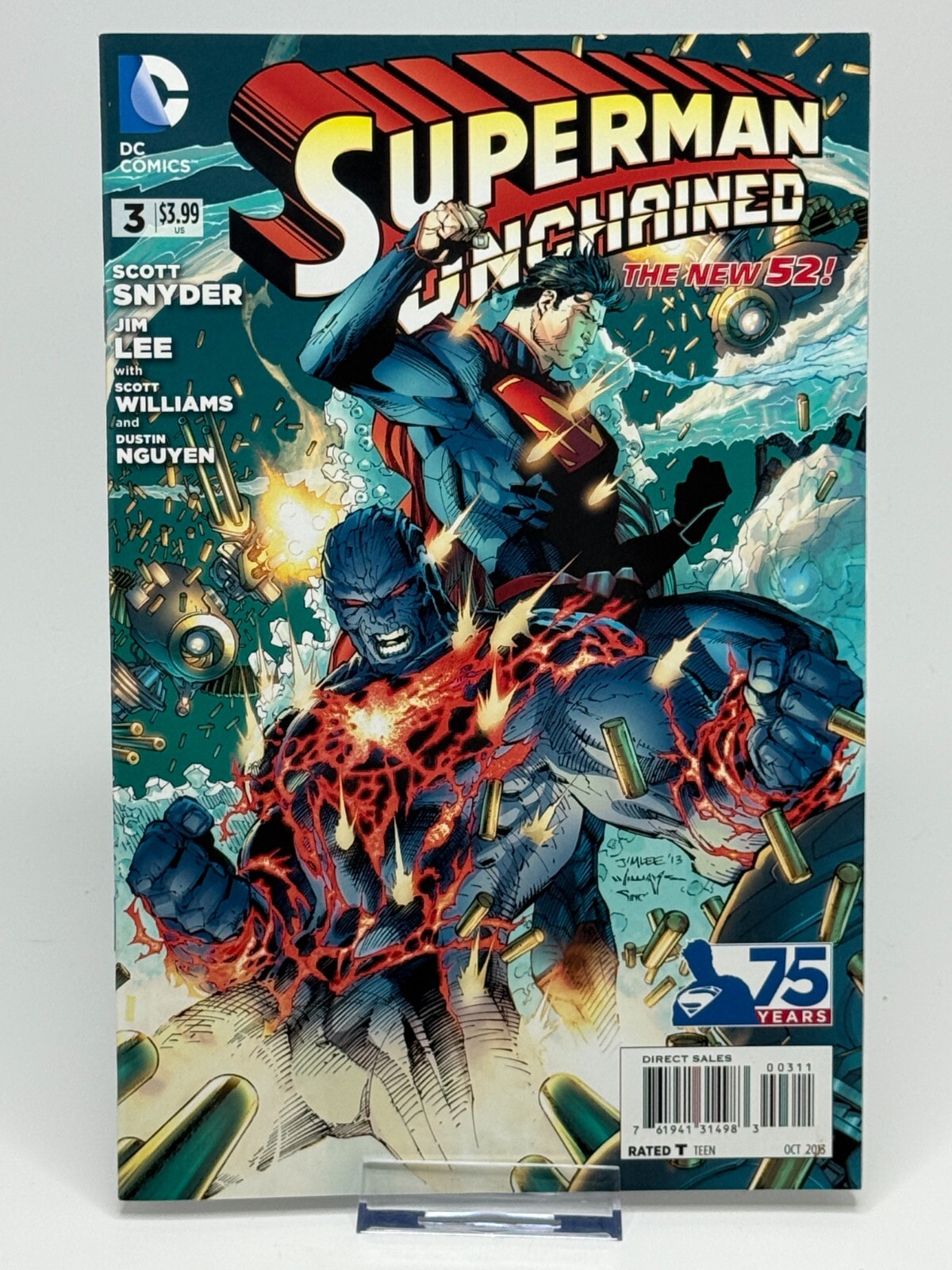 Superman Unchained #3 The New 52 DC Comics 2013 Scott Snyder Jim Lee 75 Years