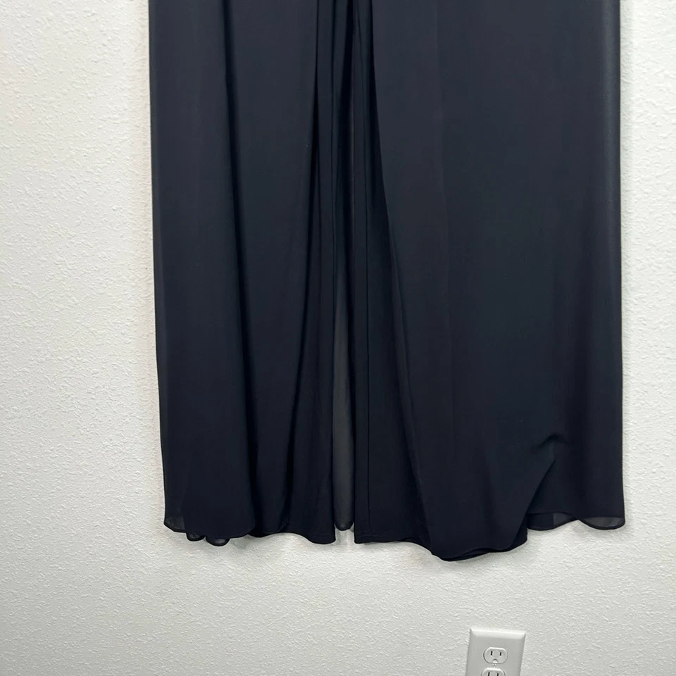 Joseph Ribkoff Black Trends Crepe Layered Palazzo Wide Leg Pants Women’s Size 4 - Image 3 of 4