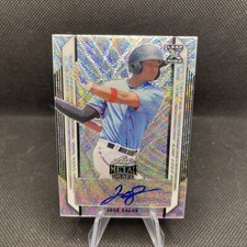 2021 Leaf Metal Draft - 1990 Leaf Autographs Silver Wave SP Jose Salas RARE RC