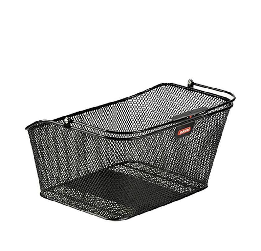 Panier de vélo noir Klickfix City 20L pour faire ses courses en ville facilement