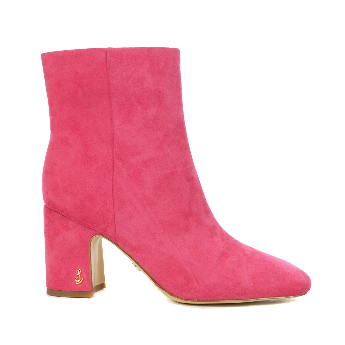 Pink suede ankle boots sale