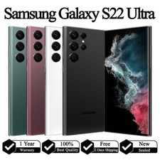 New Factory Unlocked Samsung Galaxy S22 Ultra 5G 128GB/ 256GB SM-S908U All Color