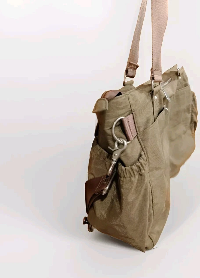 Bolso de Viaje BAGGALLINI BEIGE TOSTADO Grande Bandolera Nylon (B1) Foto 3 de 4