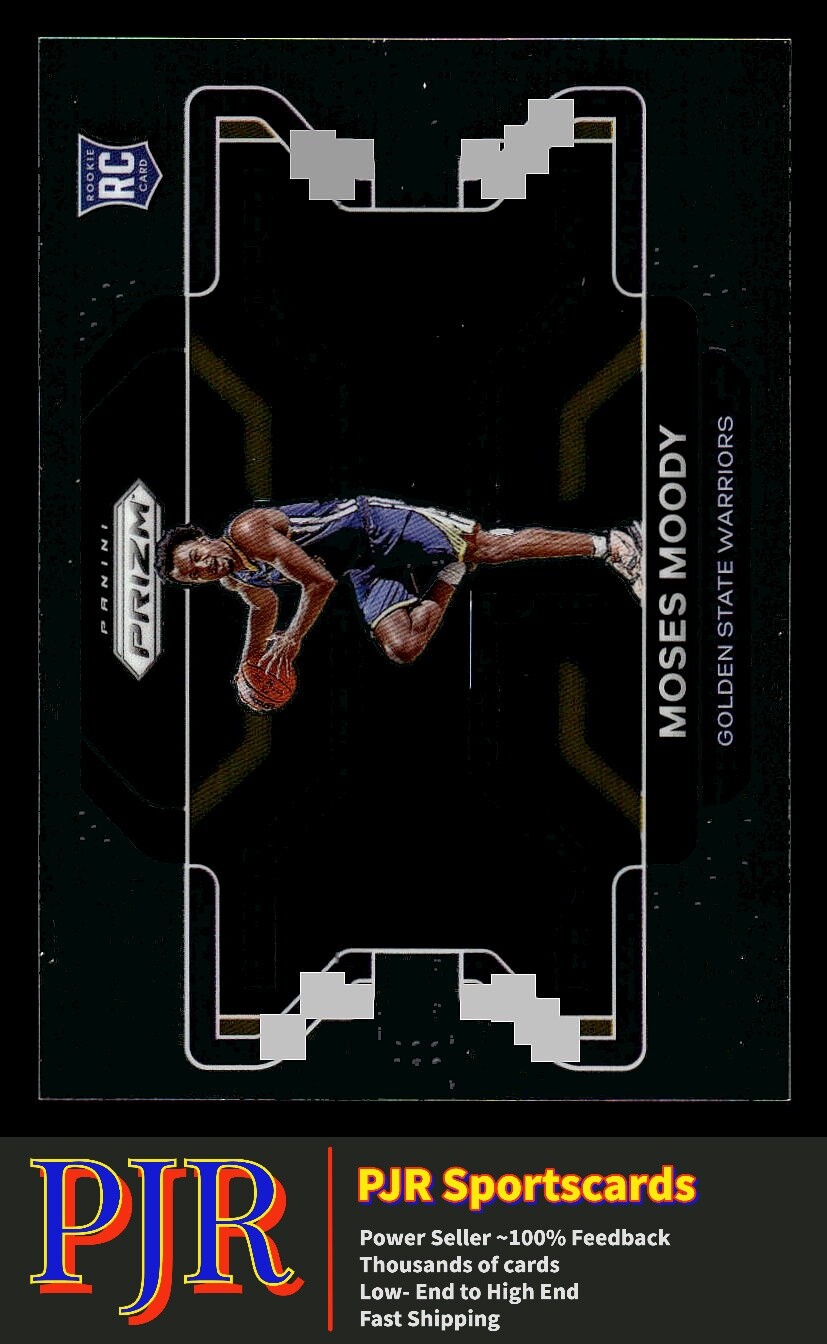 2021 Panini Prizm #308 Moses Moody Golden State Warriors Photo Variation Rookie