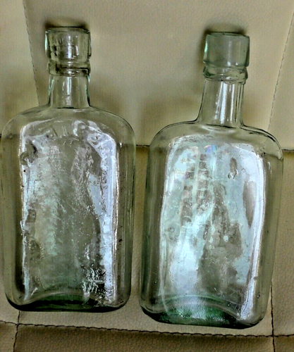 TWO Different MANCHESTER WHISKEY FLASKS - BREWERY & CHESTERS - Spirit Merchants - Picture 6 of 10
