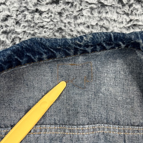 Vintage 80s Levi's Type 3 Denim Trucker Jacket Boys XL Acid Wash USA 57514 - Picture 20 of 24