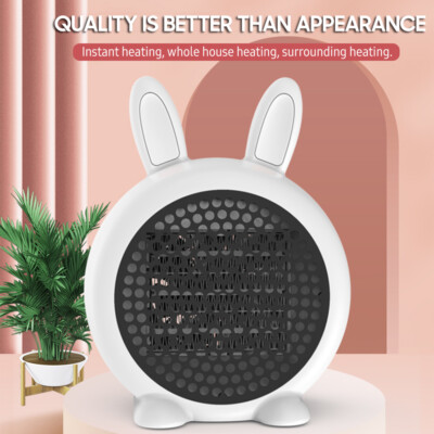 Mini Rabbit Design 800W Electric Space Heater Thermostat Room