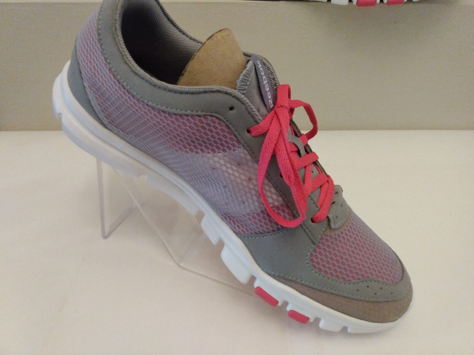 Reebok Your Flex Mesh Overlay Cross Trainer Sneakers Grey/ Pink Women's Size 1 1 thumbnail 6