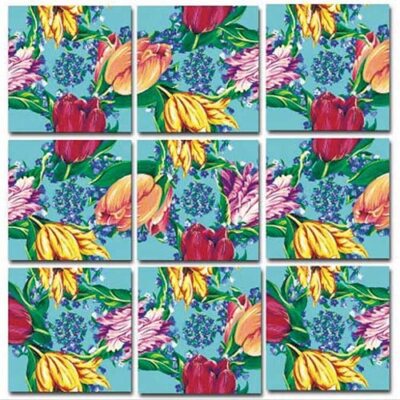 Tulips B. Dazzle Scramble Squares 9 Piece Puzzle