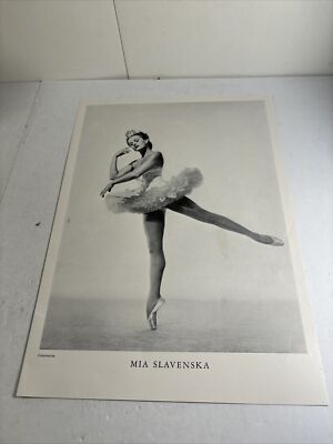Mia Slavenska (Ballet Dancer) Vintage Photograph 8 1/2 X 11 3/4 