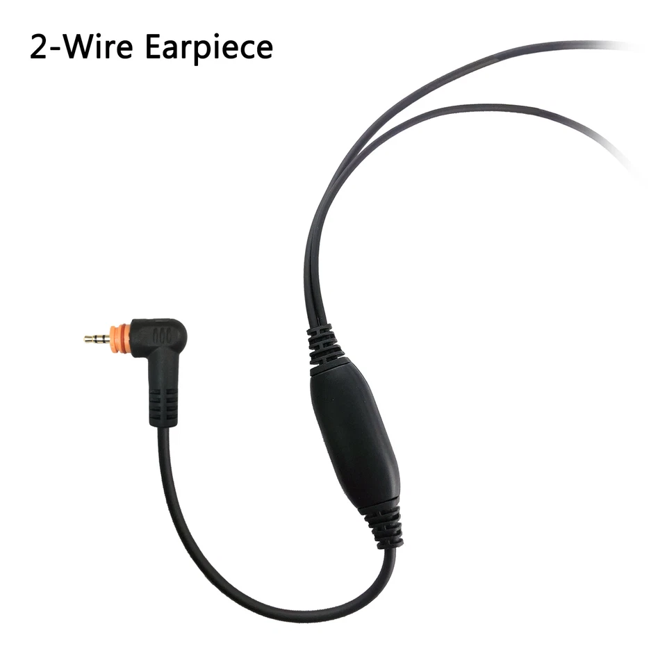 2-Wire Acoustic Tube Earpiece w/ PTT Mic for Motorola Radio SL300 SL350 SL7580e - Image 4 of 4