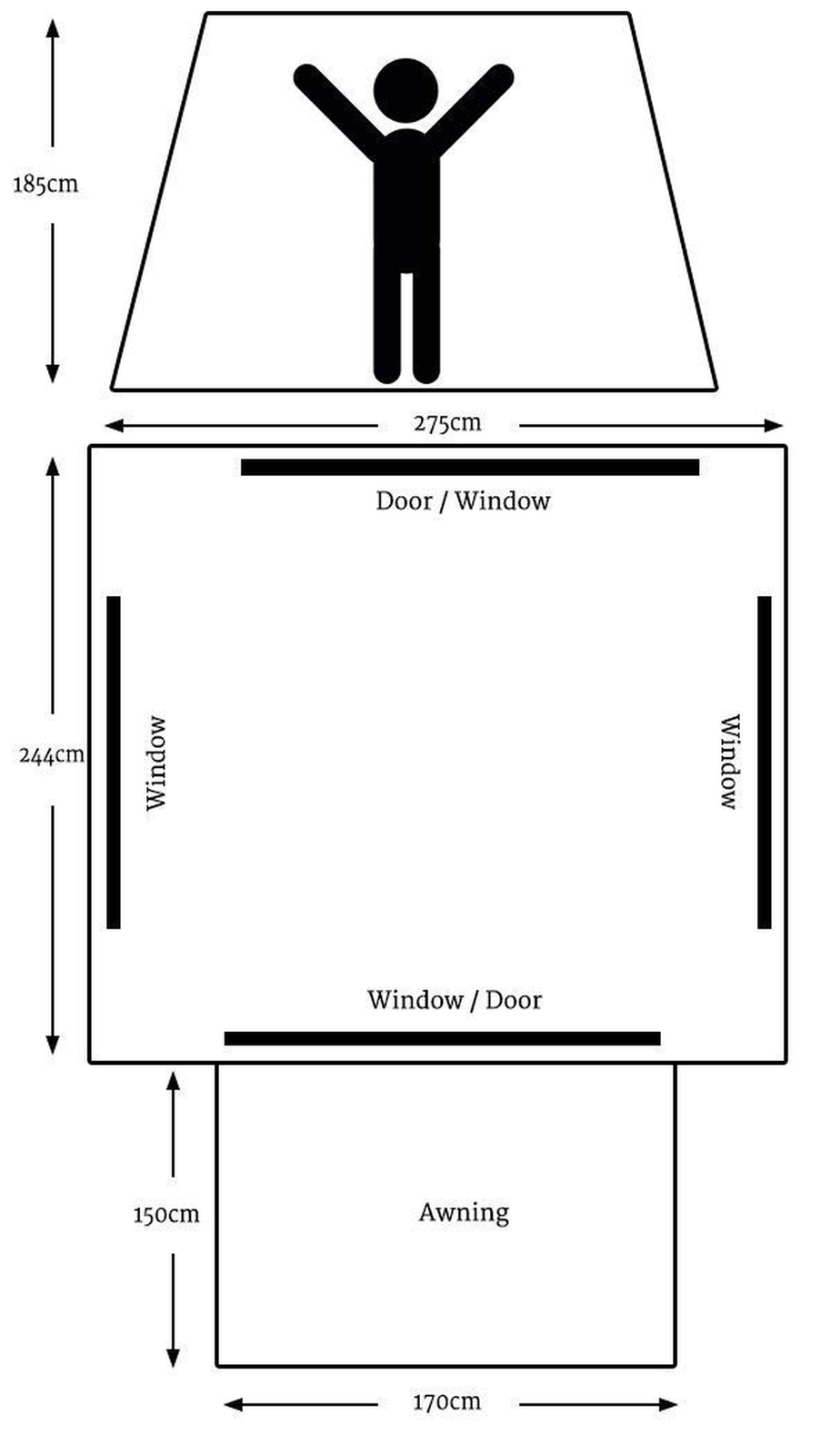 6098 Kodiak Canvas FlexBow Canvas Tent Deluxe 9x8 ft New Scout Camp