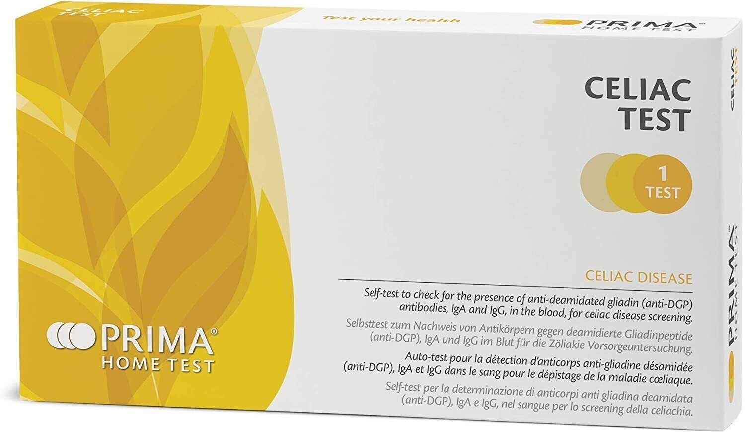 PRIMA Home Test - Test Celiachia - Screening Anticorpi Malattia Celiaca