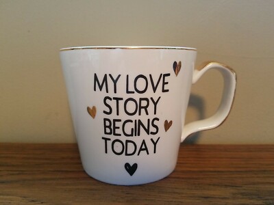GRACE'S TEAWARE MY LOVE STOY BEGINS TODAY MUG!