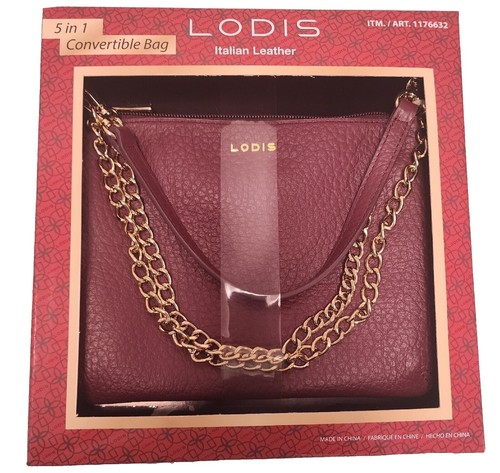 Lodis Backpack Hand Bag Chestnut Leather Trendy BOHO Pippa  display picture 1