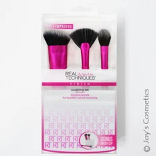 1 REAL TECHNIQUES Sculpting Set + Brush Cup "RT-1561"  *Joy's cosmetics*