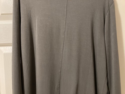 Athleta Womens Gray Pranayama Wrap Cardigan Long Sleeve Open Front Pockets SP - Picture 10 of 11