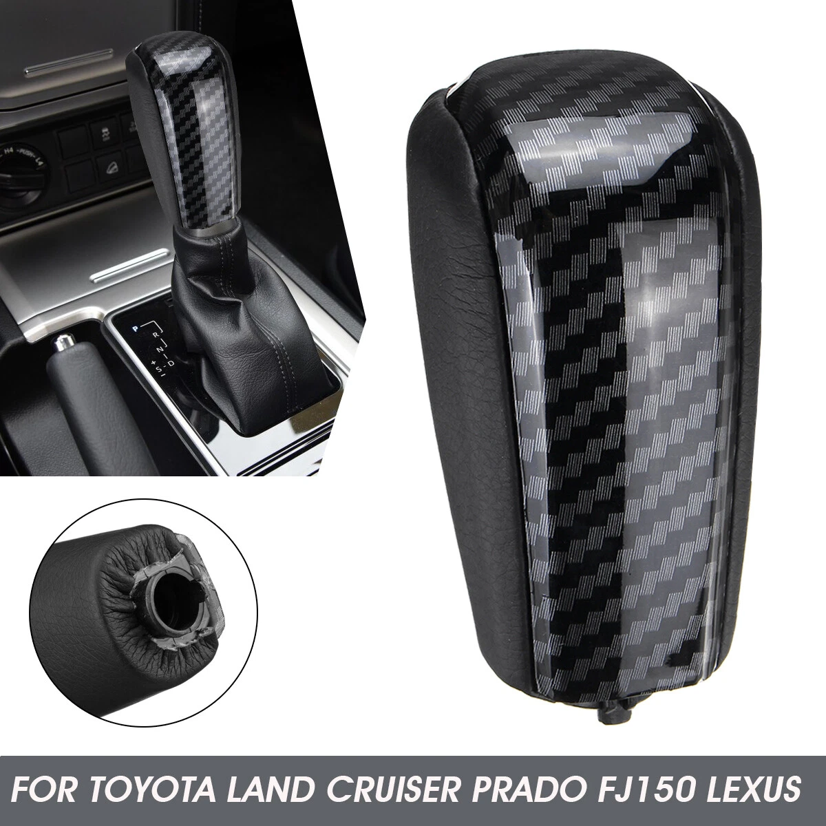 1x Leather Gear Shift Knob For Toyota Prado Land Cruiser Lexus