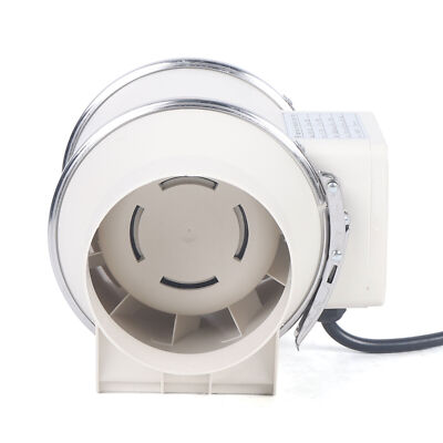 4 Inch Inline Duct Fan Tube Ventilation Fan Extractor Exhaust Blower 35W 220CFM