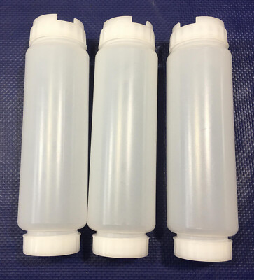 FIFO - 16 oz Squeeze Bottle (3-Pack) double capped ended sauce sandwich vinegar