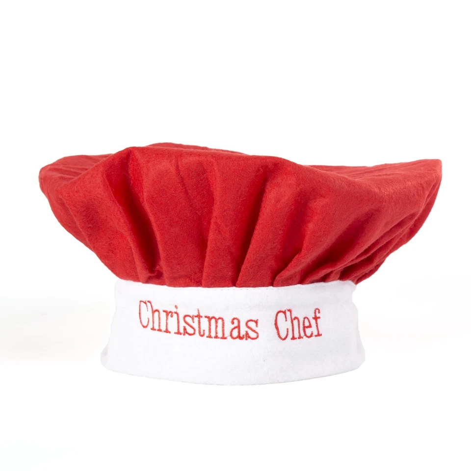 ROCKING PARTY Christmas Felt Cooking Chefs Hats - Perfect Stocking Filler Xmas Dinner Favours