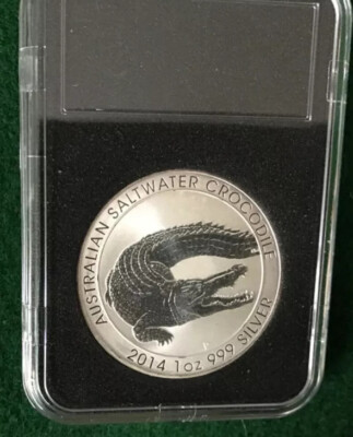 2014 1oz Silver Australian Saltwater Crocodile - T | eBay
