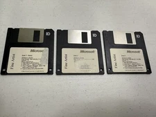 1994 Microsoft Fine Artist Windows Setup Disk 1, 2, & 3 Floppy Disks