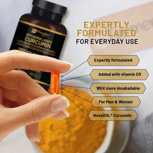 ✅Optisorb Liquid Curcumin + Vitamin D 60 Capsule Fast Absorption Vegetarians UK✅ - Picture 4 of 9