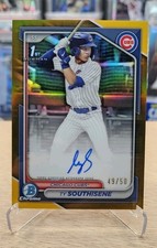 2024 Bowman Draft Ty Southisene #/50 Gold Refractor Auto Cubs 🔥 